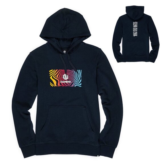 Element Hoodie Logo Navy New - Picture 1 of 6